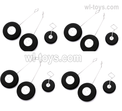 Wltoys XK A260 Parts A220.0009 Landing Gear Group.Total 4 set.XK A260 Rare Bear F8F RC Plane Accessories.