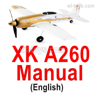 Wltoys XK A260 Parts Manual pdf instruction in English.@@@@