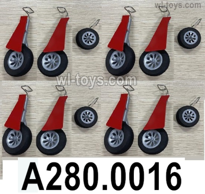 Wltoys XK A280 Parts Landing skid,Landing gear set.A280.0016.Total 4 Set.Wltoys XK A280 P-51 MUSTANG RC Plane Toy Plane, RC AirPlane RC Glider Accessories.