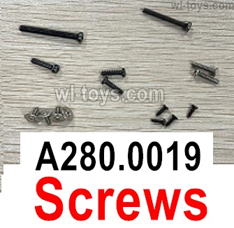 Wltoys XK A280 Parts Screws Set.A280.0019.Wltoys XK A280 P-51 MUSTANG RC Plane Toy Plane, RC AirPlane RC Glider Accessories.