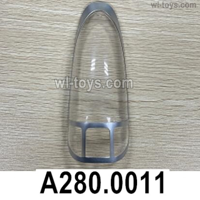 Wltoys XK A280 Parts nacelle cover.A280.0011.transparent ABS material.Wltoys XK A280 P-51 MUSTANG RC Plane Toy Plane, RC AirPlane RC Glider Accessories.