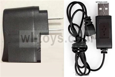 Wltoys XK A290 Parts-USB-to-Socket Conversion Charger plug & USB Charger. Wltoys XK A290 F16 Fighter RC Plane Toy Plane, RC AirPlane RC Glider Accessories