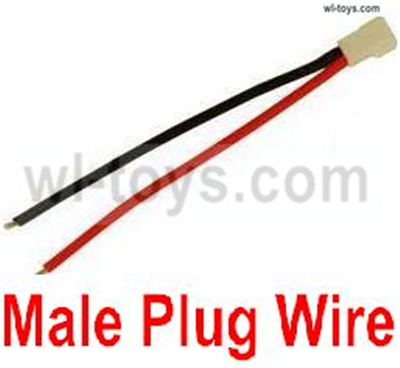 Wltoys XK A290 Parts-Male Plug Wire for the Battery(1pcs). Wltoys XK A290 F16 Fighter RC Plane Toy Plane, RC AirPlane RC Glider Accessories