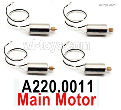 Wltoys XK A500 Parts Main motor.Total 4pcs.A220.0011.Wltoys XK A500 Q-F4U Corsair Fighter RC Plane Toy Plane, RC AirPlane RC Glider Accessories.