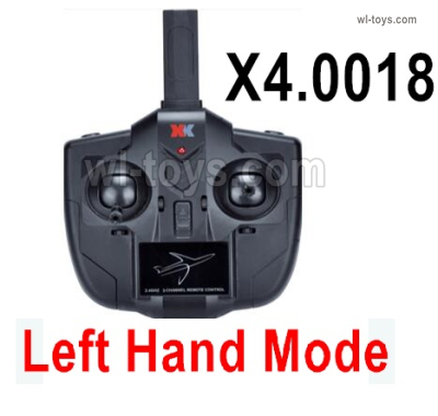 Wltoys XK A500 Parts Transmitter,Remote control.X4.0018.Left Hand Mode.Wltoys XK A500 Q-F4U Corsair Fighter RC Plane Toy Plane, RC AirPlane RC Glider Accessories.