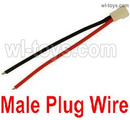 Wltoys XK A500 Parts Male Plug Wire for the Battery.Total 1pcs.Wltoys XK A500 Q-F4U Corsair Fighter RC Plane Toy Plane, RC AirPlane RC Glider Accessories.
