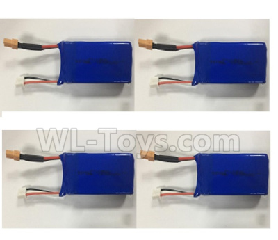 XK X450 Battery Parts-11.1V 1000mAh 20C Battery with XT30 male Plug(4pcs)-X450.0022,XK A450 Parts,XK X450 Vtol Aviator RC Plane Parts