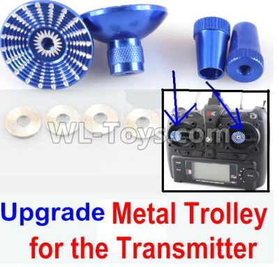 XK X520 Upgrade Metal Trolley for the Transmitter-Blue(Can be used for XK A600)-X520.0014-04,XK X520 Vtol Parts,XK X520 RC AirPlane Spare Parts Accessories,XK X520 RC Fixed Wing Plane Parts