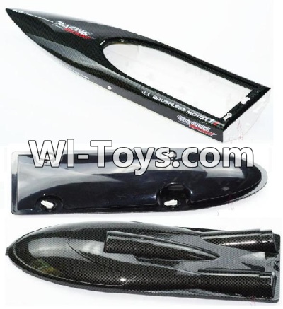 Feilun FT011 Parts-Bottom Boat shell cover & Upper and inner boat cover,Feilun FT011 RC Boat Parts