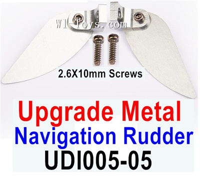 UDI Arrow UDI005 Upgrade Metal Navigation Rudder Parts.UDI005-05.Total 2pcs. UDI RC Arrow UDI005 RC Boat Replace Accessories.