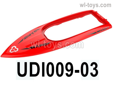 UDI Rapid UDI009 Upper boat shell cover Parts.UDI009-03.UDI RC Rapid UDI009 RC Boat Replace Accessories.