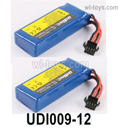 UDI Rapid UDI009 RC Boat Battery Parts. 3.7Vx2 2000MAH Battery. UDI009-12. Total 2pcs UDI009-12.UDI RC Rapid UDI009 RC Boat Replace Accessories.