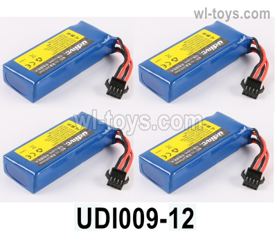 UDI Rapid UDI009 Lipo Battery Parts.3.7Vx2 2000MAH Battery.Total 4pcs. UDI009-12.UDI RC Rapid UDI009 RC Boat Replace Accessories.