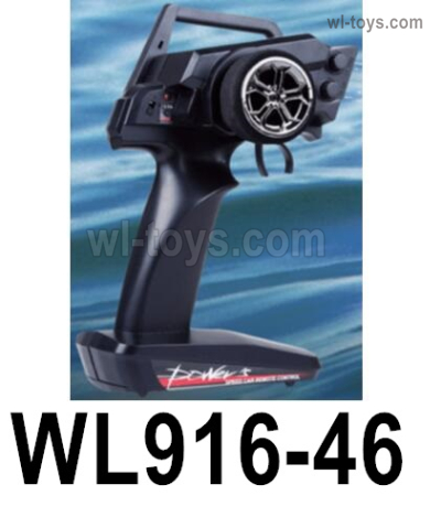 Wltoys WL916 Parts Remote Control.Transmitter.WL916-46.2.4GHZ,100M Distance controlWltoys WL916 RC Boat Spare Accessories.