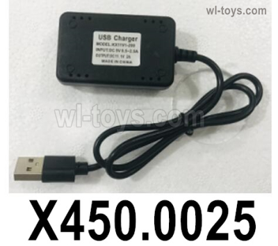 Wltoys WL916 Parts USB Charger.X450.0025.It can directly charge on the computer.Charge fast and safe.Wltoys WL916 RC Boat Spare Accessories.