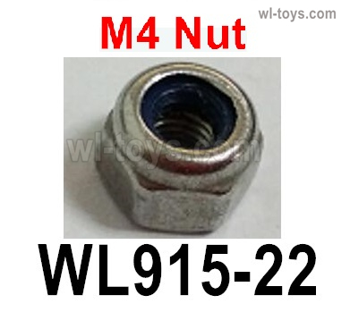 Wltoys WL916 Parts M4 Anti-slip nut.WL915-22.Wltoys WL916 RC Boat Spare Accessories.