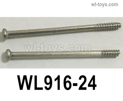 Wltoys WL916 Parts Water rudder connector screw set.WL916-24. It contains 2pcs Phillips round head self-tapping screws. The size is ST2.6*42PB D4, the lower half tooth, the tooth length is 10MM.Wltoys WL916 RC Boat Spare Accessories.