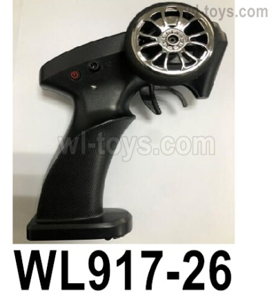 Wltoys WL917 Parts Transmitter, 2.4GHZ Remote Control.WL917-26. The control distance is about 80 meters.Wltoys WL917 RC Boat Spare Accessories.XKS WL917 Jet Ship Accessories.