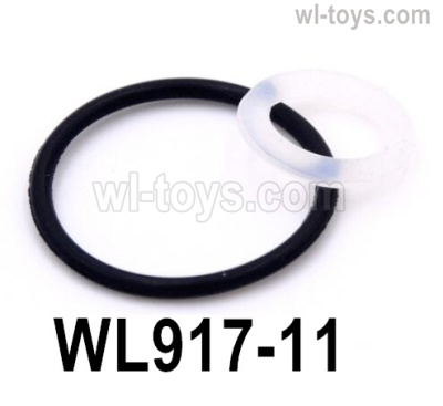 Wltoys WL917 Parts Water spout and steering gear rod waterproof ring set.WL917-11.The size of the water spout waterproof ring is φ21*1.7mm. It is made of silicone. Colour: Black.<br>The size of the waterproof ring of the steering gear rod is φ6.3*2mm. It