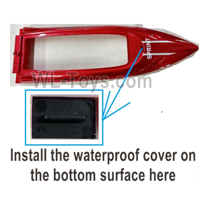 Wltoys WL918-10 Upper Boat Shell Parts,Upper Deck Set.Wltoys WL918 RC Boat Spare Accessories.