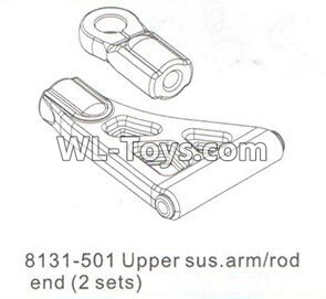 DHK RAZ-R Parts-Upper sus.arm and Rod end(2 sets) Parts-8131-501,DHK RAZ-R Parts,DHK Wolf Parts,DHK HOBBY 8133 8134 Parts