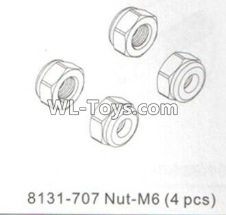 DHK RAZ-R Parts-Nut-M6 Parts-8131-707,DHK RAZ-R Parts,DHK Wolf Parts,DHK HOBBY 8133 8134 Parts