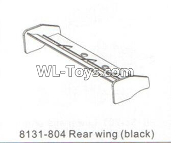 DHK RAZ-R Parts-Rear wing(Black) Parts-8131-804,DHK RAZ-R Parts,DHK Wolf Parts,DHK HOBBY 8133 8134 Parts