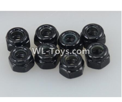 DHK RAZ-R Parts-M3 Nylon Nut(8pcs) Parts-8381-306,DHK RAZ-R Parts,DHK Wolf Parts,DHK HOBBY 8133 8134 Parts