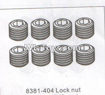 DHK RAZ-R Parts-Lock nut,Jimi Maching screws,set screws(M3x3mm)-8pcs Parts-8381-404,DHK RAZ-R Parts,DHK Wolf Parts,DHK HOBBY 8133 8134 Parts