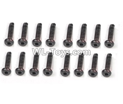 DHK RAZ-R Parts-B Head Screw-Coarse thread(BB3x14mm)-16pcs Parts-8381-702,DHK RAZ-R Parts,DHK Wolf Parts,DHK HOBBY 8133 8134 Parts