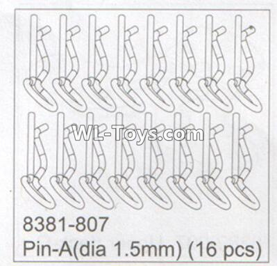 DHK RAZ-R Parts-Pin-A(Dia 1.5mm)-16pcs Parts-8381-807,DHK RAZ-R Parts,DHK Wolf Parts,DHK HOBBY 8133 8134 Parts