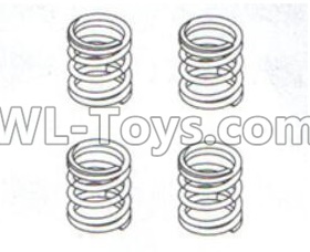 DHK Crosse Parts-Servo saver spring(4pcs) Parts-8131-601,DHK Crosse 8136 RC Car Parts,DHK Hobby Crosse 8136 Parts