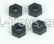 DHK Crosse Parts-Hex adapter(4pcs)-Can also be used for DHK 8135 8136 RC Car Parts-8135-703,DHK Crosse 8136 RC Car Parts,DHK Hobby Crosse 8136 Parts