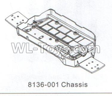 DHK Crosse Parts-Chassis Parts-8136-001,DHK Crosse 8136 RC Car Parts,DHK Hobby Crosse 8136 Parts