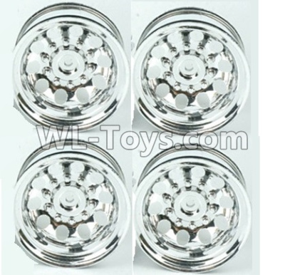 DHK Crosse Parts-Chrome wheels,Wheel hub(4pcs) Parts-8136-006-02,DHK Crosse 8136 RC Car Parts,DHK Hobby Crosse 8136 Parts