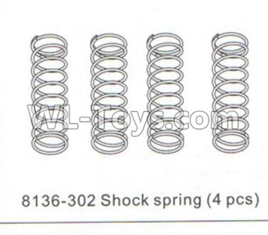 DHK Crosse Parts-Shock spring(4pcs) Parts-8136-302,DHK Crosse 8136 RC Car Parts,DHK Hobby Crosse 8136 Parts