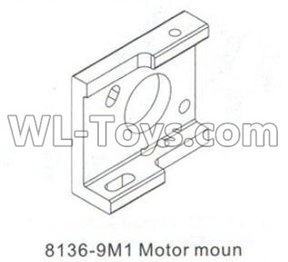 DHK Crosse Parts-Motor moun Parts-8136-9M1,DHK Crosse 8136 RC Car Parts,DHK Hobby Crosse 8136 Parts