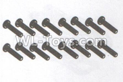 DHK Crosse Parts-B head screws-Coarse thread(BB3x16mm)-16pcs Parts-8381-119,DHK Crosse 8136 RC Car Parts,DHK Hobby Crosse 8136 Parts