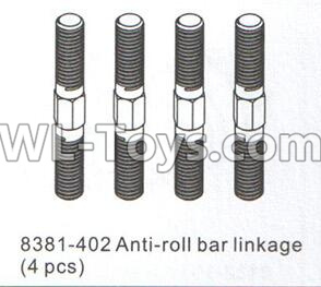 DHK Crosse Parts-Anti-Roll bar Linkage(4pcs) Parts-8381-402 ,DHK Crosse 8136 RC Car Parts,DHK Hobby Crosse 8136 Parts