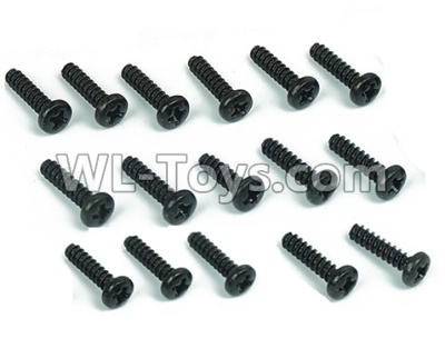 DHK Crosse Parts-B Head screw-Coarse thread(BB3X12mm)-16pcs Parts-8381-605,DHK Crosse 8136 RC Car Parts,DHK Hobby Crosse 8136 Parts