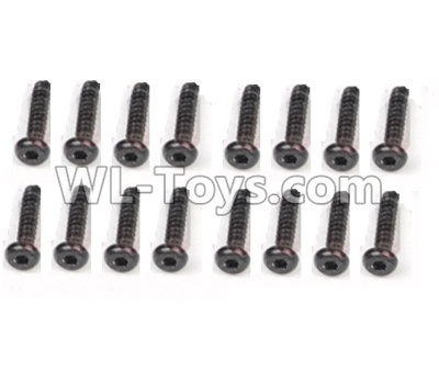 DHK Crosse Parts-B Head Screw-Coarse thread(BB3x14mm)-16pcs Parts-8381-702,DHK Crosse 8136 RC Car Parts,DHK Hobby Crosse 8136 Parts