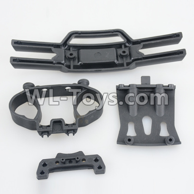 DHK Crosse Parts-Bumper+Upper sus.arm mount-Front Parts-8382-702,DHK Crosse 8136 RC Car Parts,DHK Hobby Crosse 8136 Parts