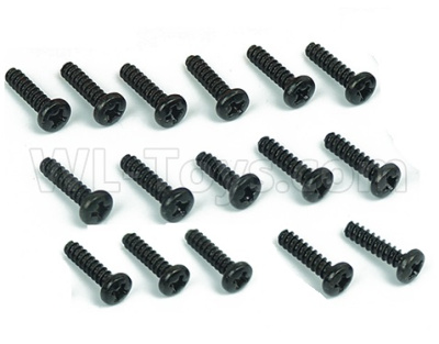 DHK Zombie 8384 Parts-B Head screw-Coarse thread(BB3X12mm)-16pcs Parts-8381-605,DHK Hobby Zombie 8E 8384 RC Truck Parts