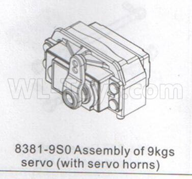 DHK Zombie 8384 Parts-Assembly of 9kgs Servo(With Servo Horns) Parts-8381-9S0,DHK Hobby Zombie 8E 8384 RC Truck Parts