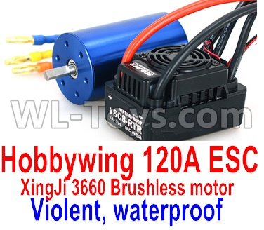 DHK Optimus Parts-Brushless motor and ESC Parts-Hobbywing 120A ESC and XinjI 3660 Brushless motor(Violent, waterproof) Parts,DHK Optimus 8383 Parts,DHK Optimus Parts-XL Buggy,DHK Hobby 8383 Parts