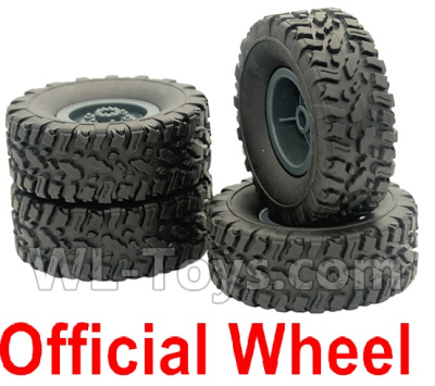 Fayee FY001 Parts-01 Official Whole wheel unit(4 set)-Blue,FAYEE FY001 RC Car Parts,FY001 RC Military Truck Spare parts Accessories,M35-A2 1:16 4WD High Speed Buggy Parts