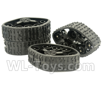 Fayee FY001 Parts-04 Tracked tire(4 Set),FAYEE FY001 RC Car Parts,FY001 RC Military Truck Spare parts Accessories,M35-A2 1:16 4WD High Speed Buggy Parts
