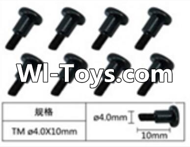 FeiYue FY-01 Spare Parts-60-03 W12075 Inner Hexagon T head Machine screws(8pcs)-4.0X10mm,FeiYue FY-01 RC Car Parts,FY01 FY-01 RC Truck Spare parts Accessories,1:12 4WD High Speed Buggy Parts