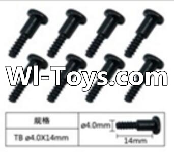 FeiYue FY-01 Spare Parts-60-04 W12076 Inner Hexagon T head Self-attack screws(8pcs)-4.0X14mm,FeiYue FY-01 RC Car Parts,FY01 FY-01 RC Truck Spare parts Accessories,1:12 4WD High Speed Buggy Parts