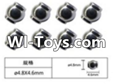 FeiYue FY-01 Spare Parts-63-01 W12056 Ball head sleeve(8pcs)-4.8X4.6mm,FeiYue FY-01 RC Car Parts,FY01 FY-01 RC Truck Spare parts Accessories,1:12 4WD High Speed Buggy Parts